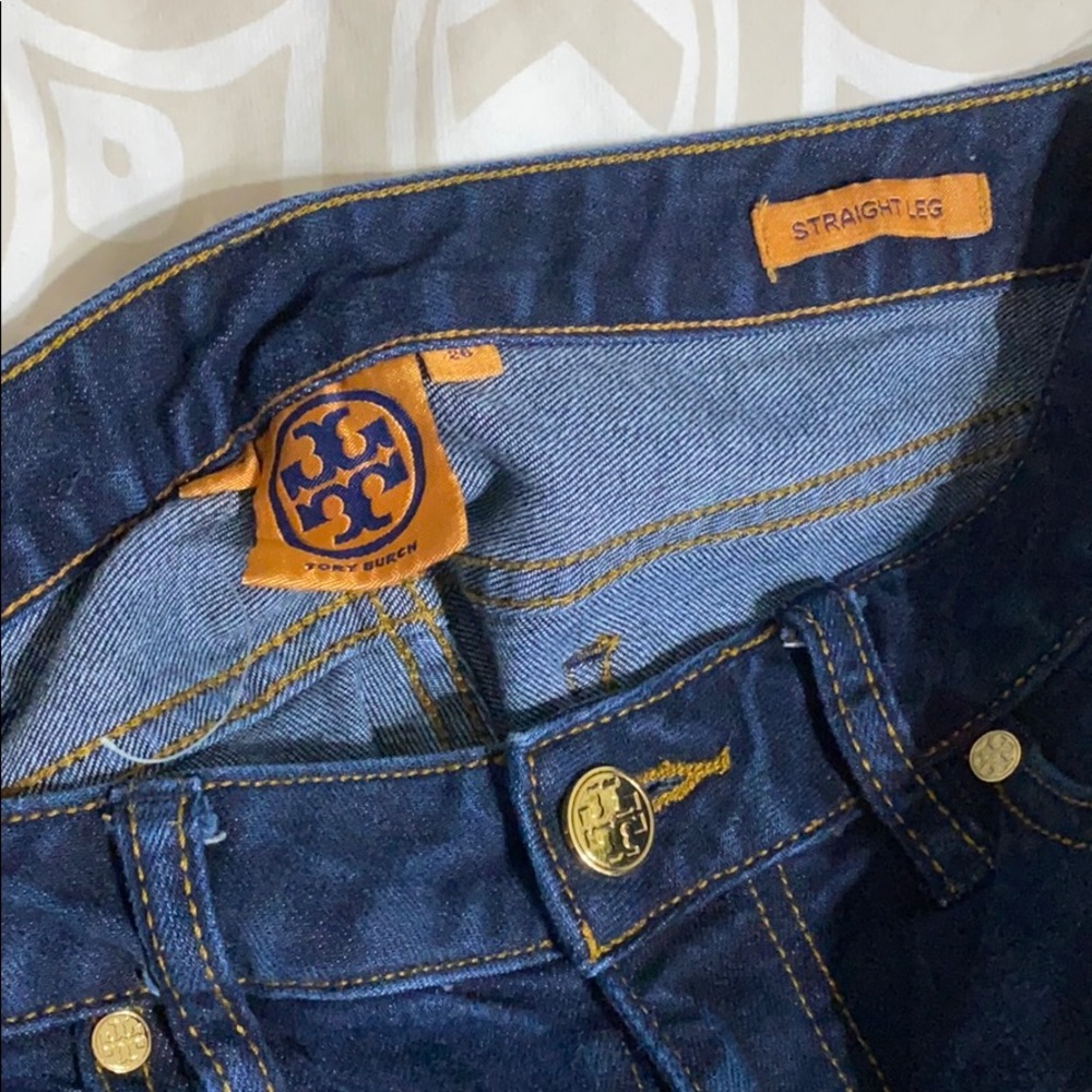 Tory Burch Dark Wash Jeans - Picture 10 of 12